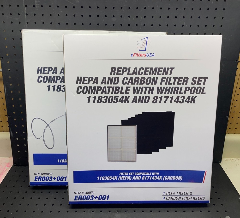 Whirlpool Whispure Replacement HEPA Air Purifier Filters Set of (2)
