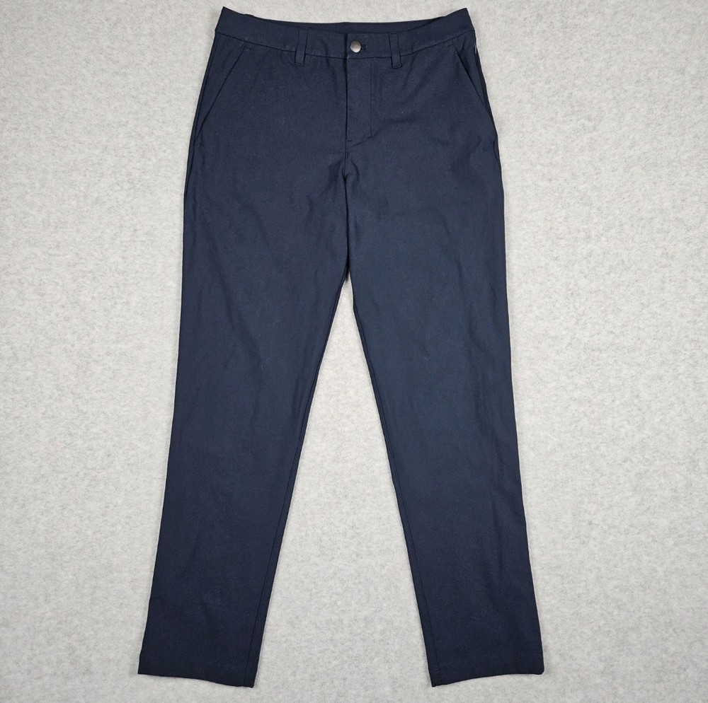 Lululemon (Men's 30x30) Navy Blue ABC Classic Fit Trouser Pants Warpstreme Chino