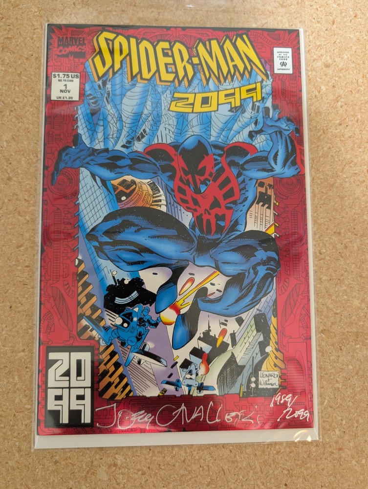 Spider-Man 2099 #1: VF+, Autographed Cavalieri wCOA  Marvel 1992