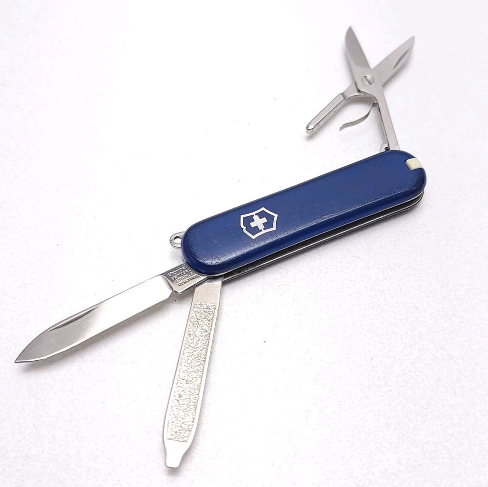 Swiss Army Pocket Knife Victorinox Switzerland Rostfrei Knife Multi Tool Blue