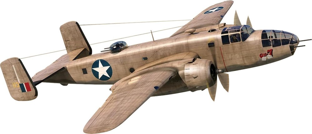 Model Airplane Kit Model - A06015A North American B-25C/D Mitchell, Plastic P...