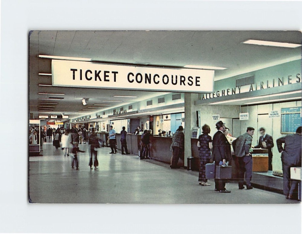 Postcard Bradley International Airport Windsor Locks Connecticut USA