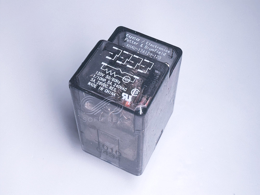 KHAU-17A12H-120 TYCO Plug-in Power Relay 120VAC 5A 4PDT 14-Pin W/ LED Indicator