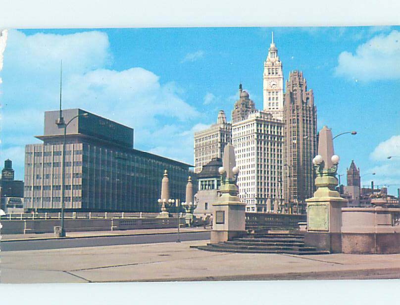 Chrome BUILDINGS SCENE Chicago Illinois IL m/09 AH4743