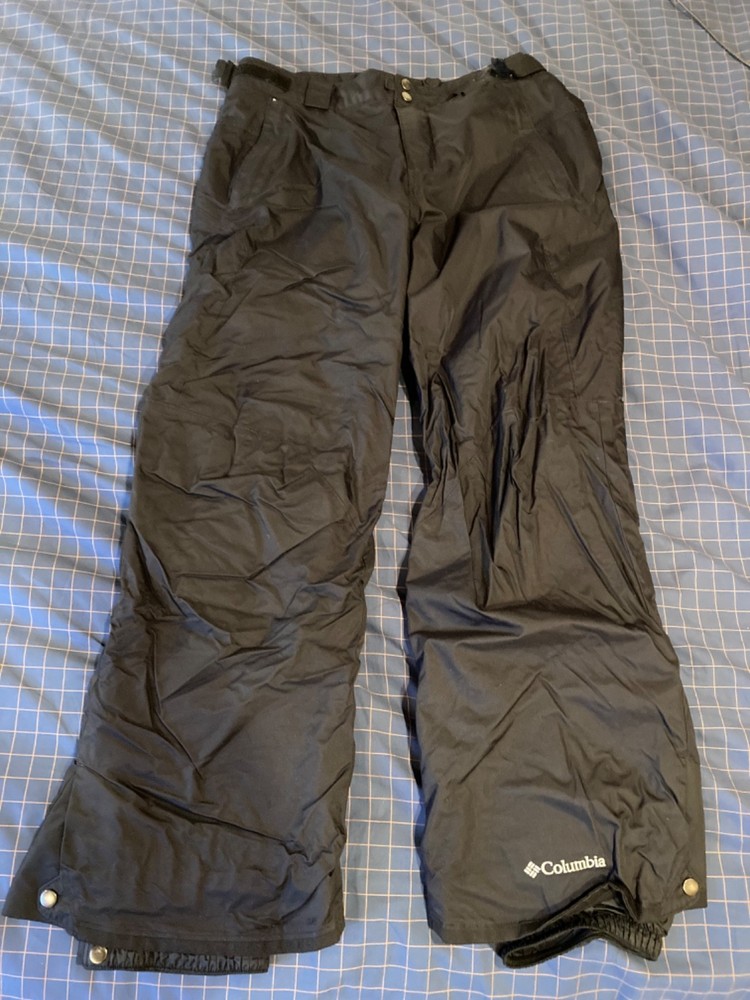Columbia Omni Tech Snow Pants Men’s M Black Ski Snowboard Slopes Outdoors