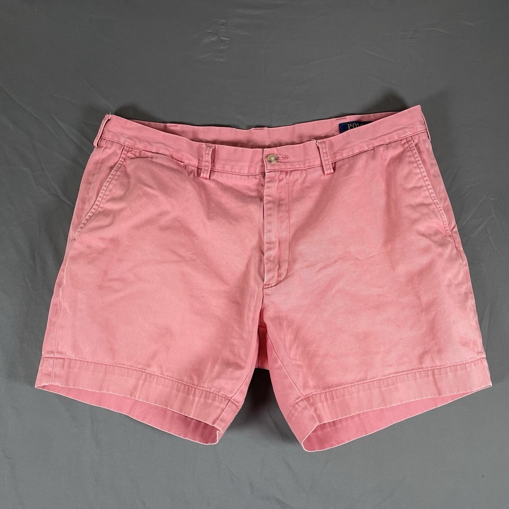 Polo Ralph Lauren Chino Shorts Men's Size 38 Pink 6 Inch Inseam Preppy Golf