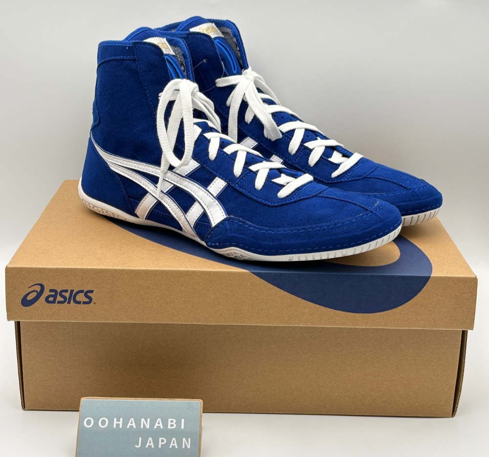 ASICS EX-EO Wrestling Boxing Shoes 1083A001 TWR900 New model Blue x White New