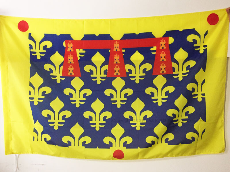 PAS-DE-CALAIS Flag 3x5 ft French Department France Flag 90x150 cm with Pole Sleeve