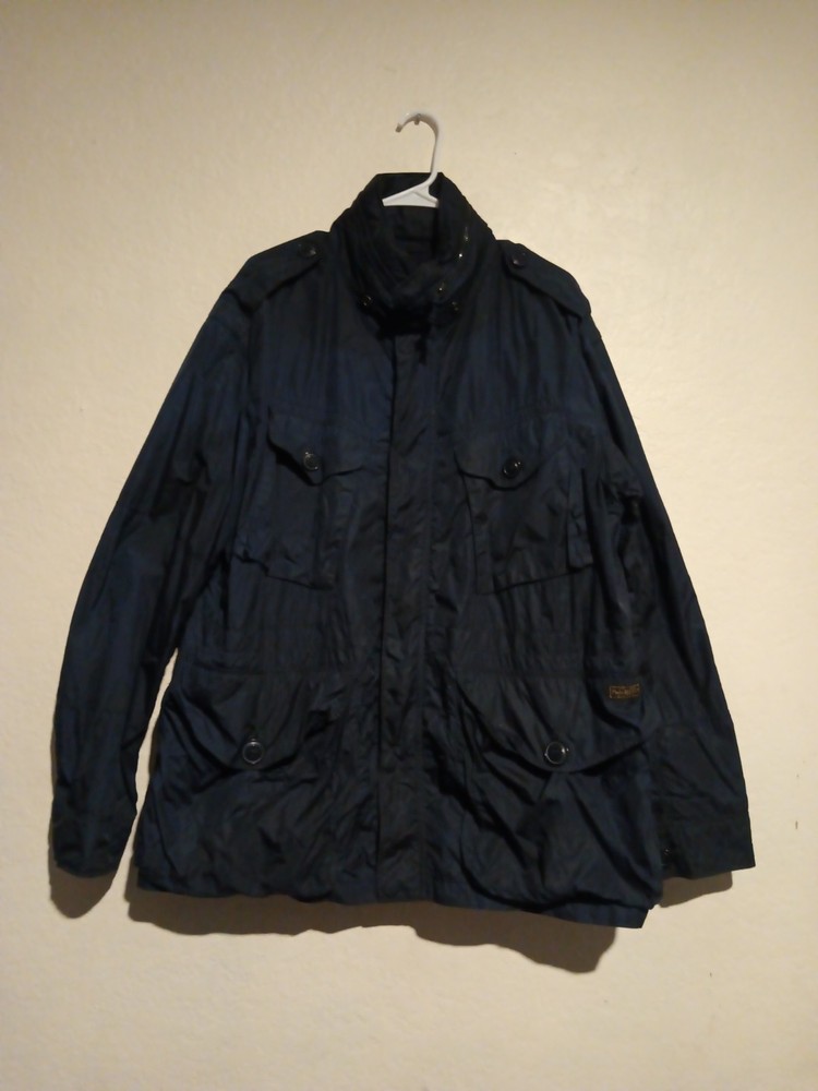 Polo Ralph Lauren Jacket Mens Size XL Navy Down Military Combat Field Jacket