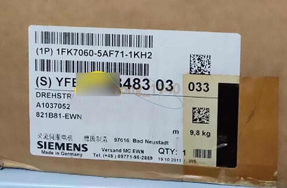 One New Siemens Servo Motor 1Fk7060-5Af71-1Kh2