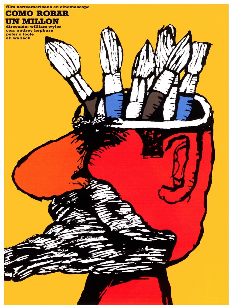 Cuban poster.How to steal a million.Interior ART.Movie.Home interior wall design