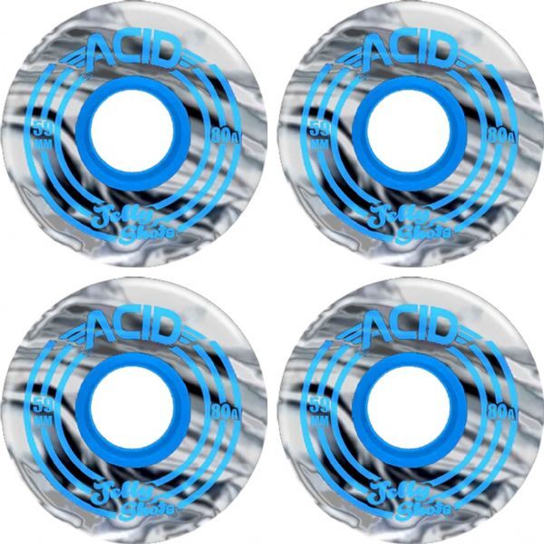 Acid Chemical Wheels Jelly Shots Skateboard Wheels - 59mm 80a (Set of 4)
