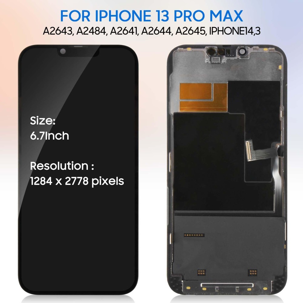 iPhone 13 Pro Max Screen Replacement LCD/OLED Digitizer Assembly Frame & Kit UK