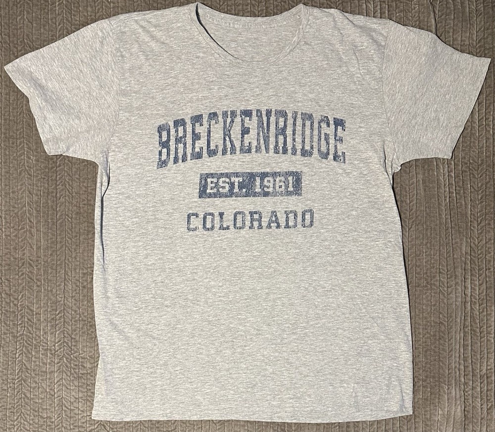 Men's Retro Short Sleeve T-Shirt Breckenridge Gray