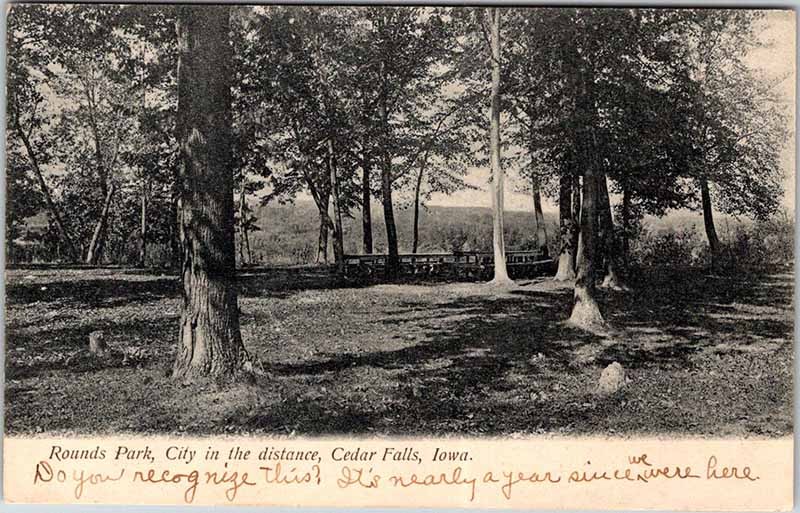 Postcard NATURE SCENE Cedar Falls Iowa IA m/09 AM6838