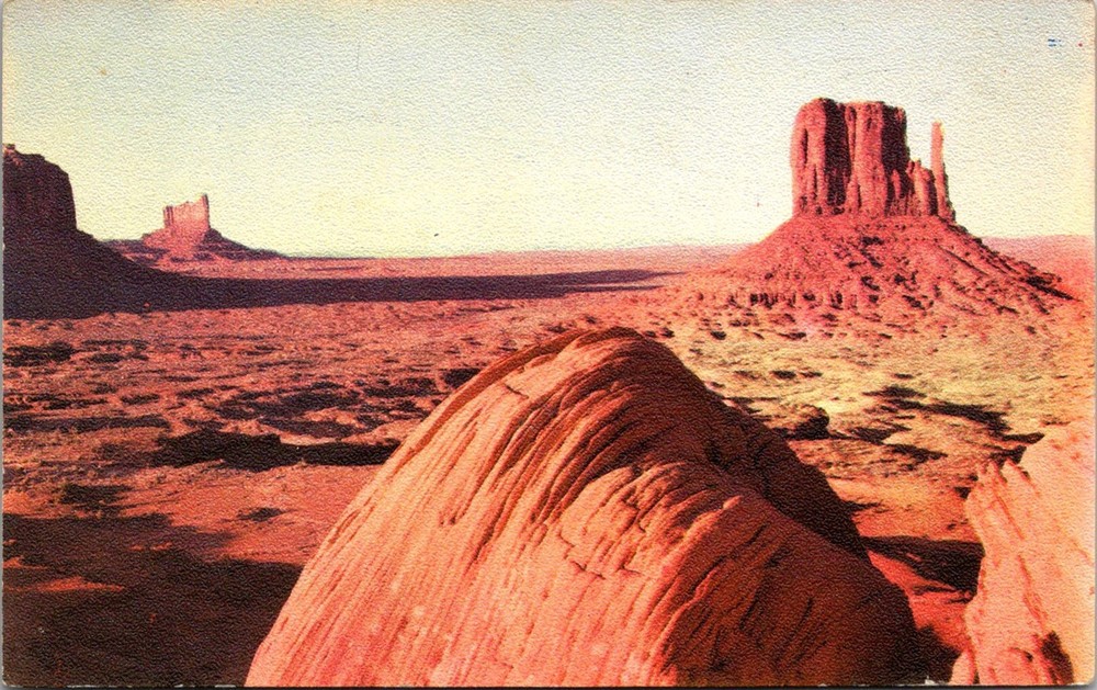 Dr Jim Stamps Postcard The Mitten Monument Valley Utah