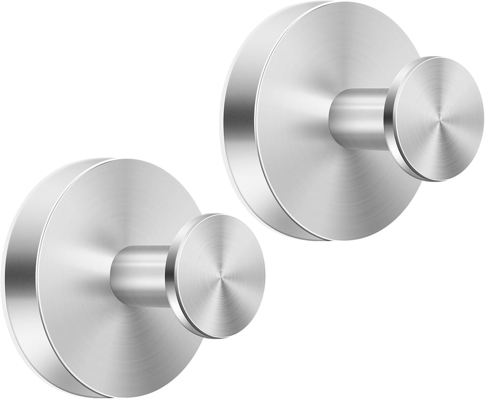 Suction Cup Hooks for Shower Bathroom Kitchen Glass Door Mirror Silver New