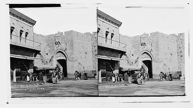 Jaffa Gate,Jerusalem,Israel,Middle East,The Holy City,American Colony Photo
