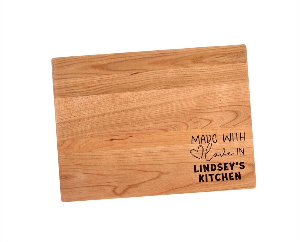 Made With Love Personalized Kitchen Cutting Board | Your Name Here Charcuterie