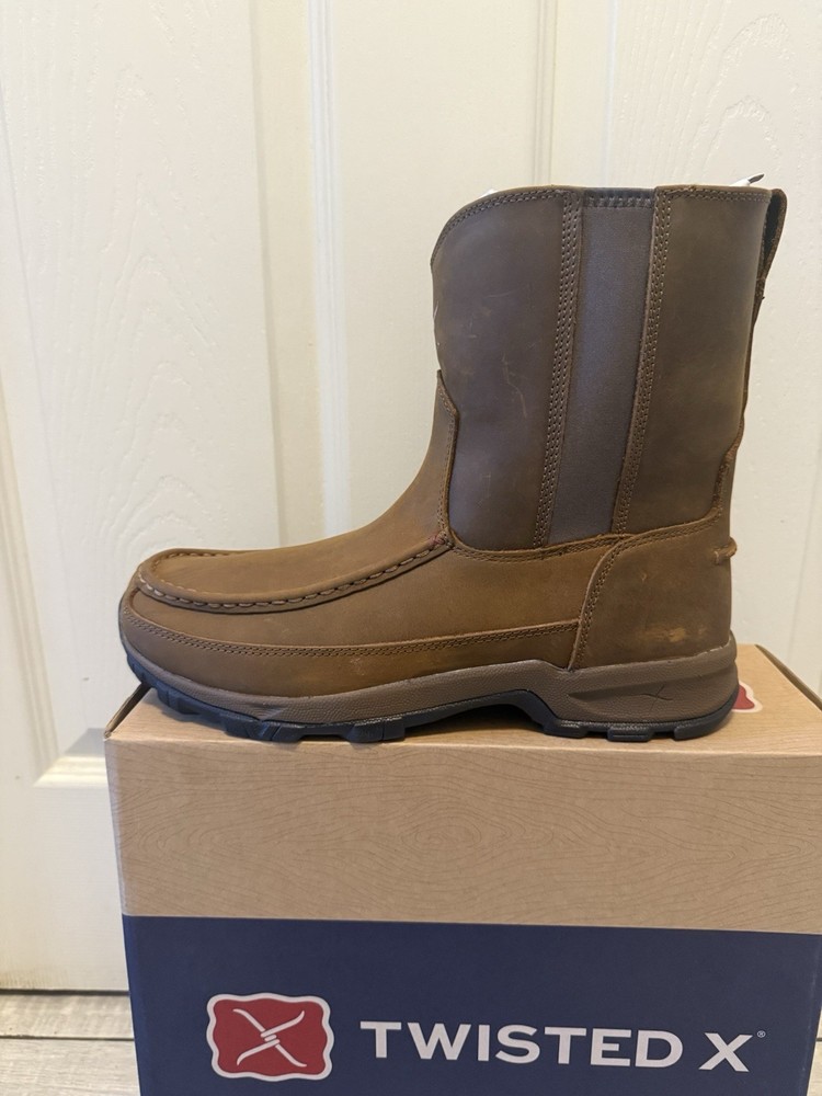 Twisted X Men's Pull-On Hiker Work Boots slip resistant oil resistant