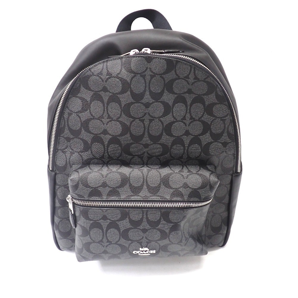 Coach Signature Black Ladies Backpack Daypack F58314 Excellent Condition  