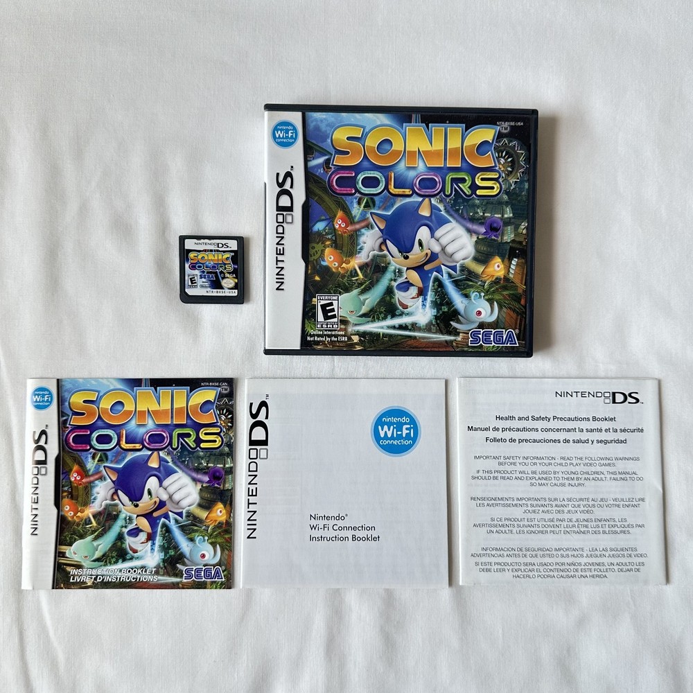 Sonic Colors (Nintendo DS, 2010) - Complete in Box - TESTED & WORKING