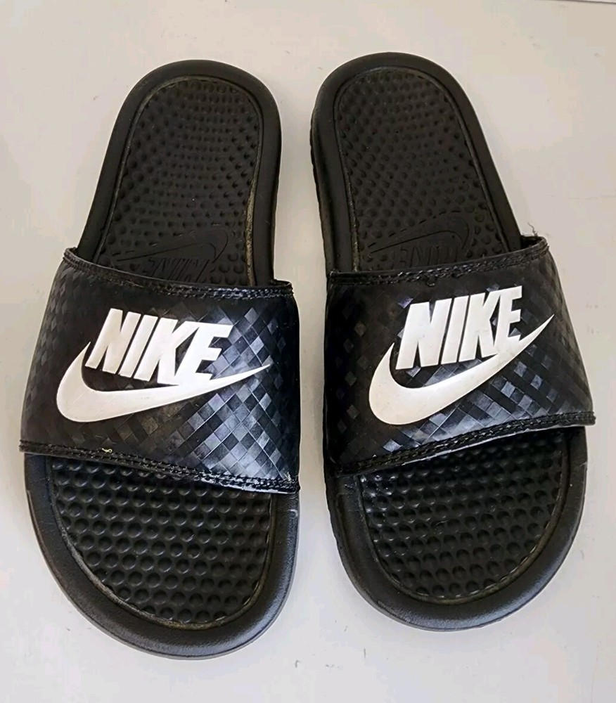Nike Women’s Benassi JDI Slides Black/White US Women’s Size 7