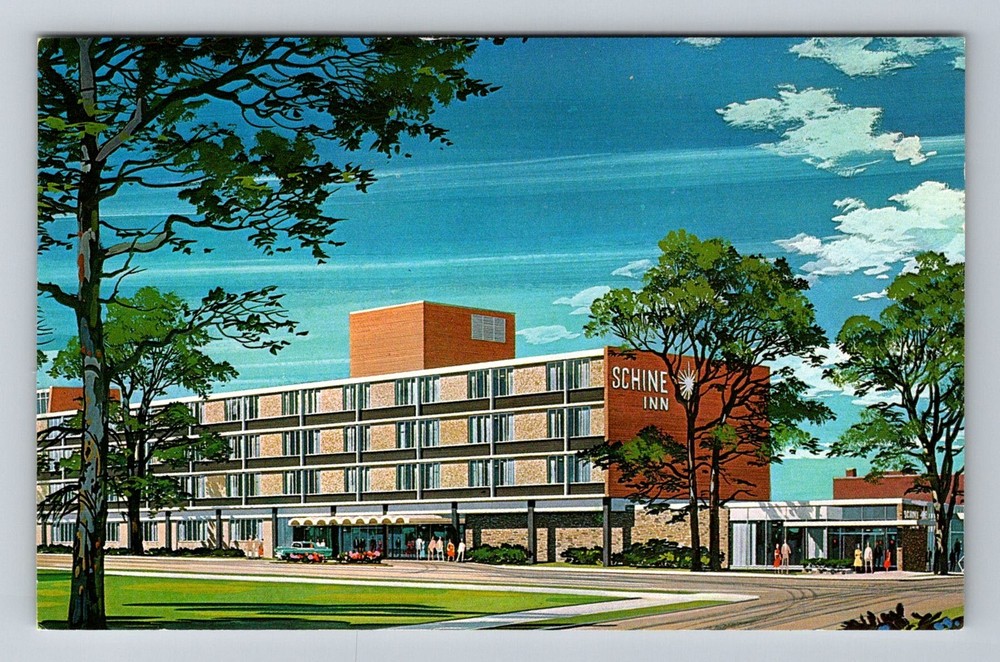 Massena, NY-New York, Schine Inn St Lawrence Seaway Hotel Vintage Postcard
