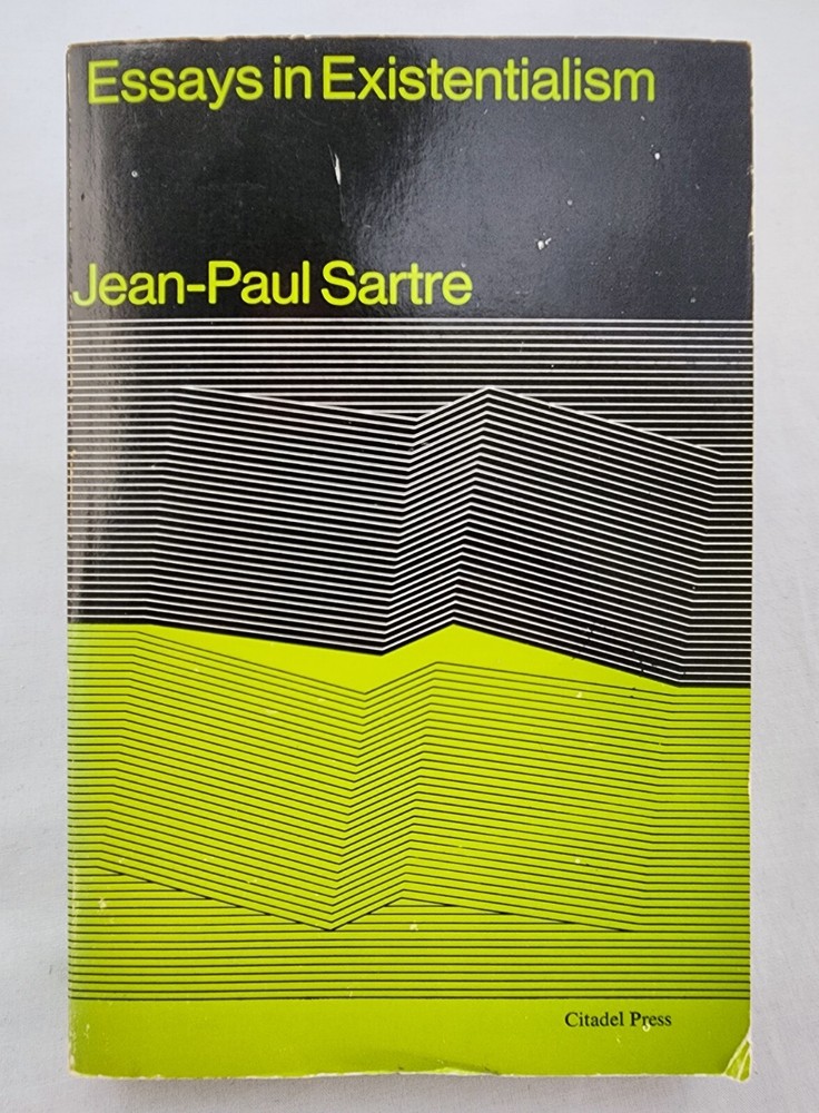 Essays in Existentialism - Jean-Paul Sartre, Citadel Press Paperback *VERY GOOD*
