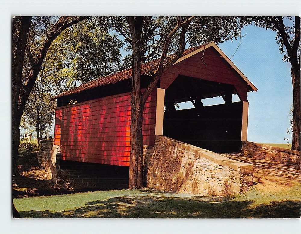 Postcard Penitentiary Covered Bridge Pennsylvania USA