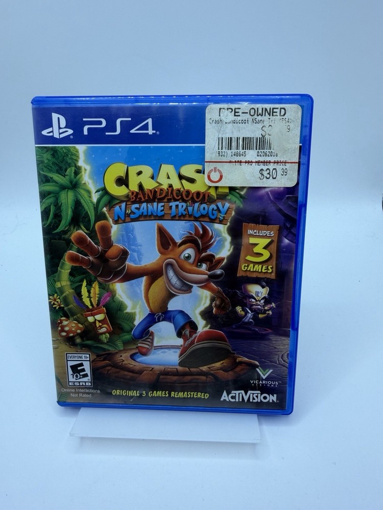Crash Bandicoot N. Sane Trilogy (Playstation 4, 2018)