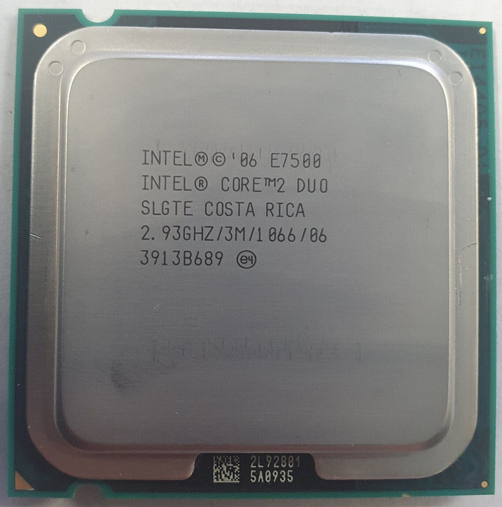 Intel Core 2 Duo E7500 2.93GHz 3MB Cache 1066MHz FSB LGA775 Processor