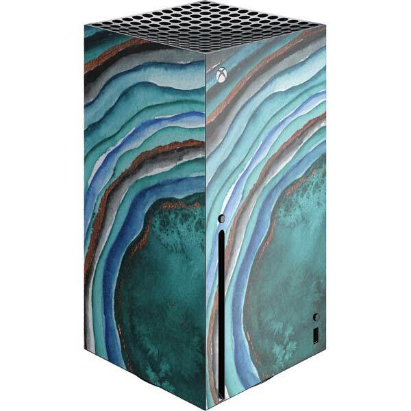 Geode Xbox Series X Console Skin - Turquoise Watercolor Geode