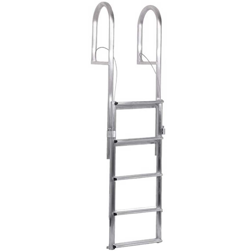 Dockmate Boat Dock Pier Ladder 5LLW-DM | Retractable 5-Step Wide