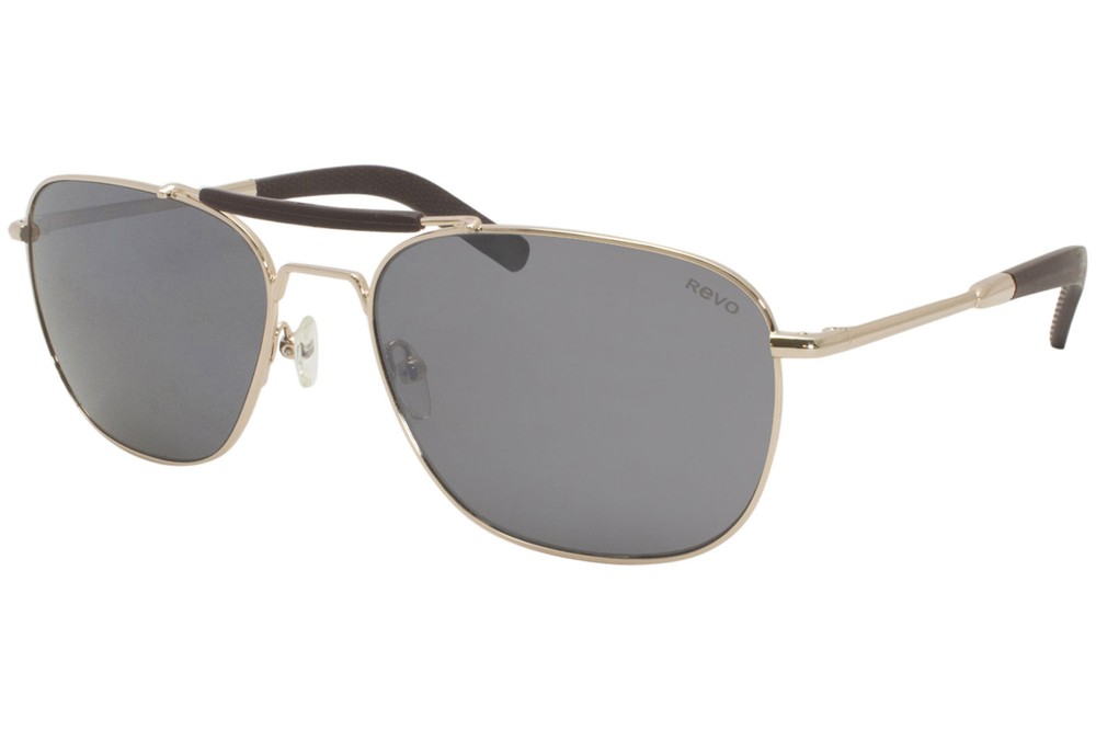 Revo Pierson RE1067 Polarized Sunglasses for Men Gold-Brown Graphite 59mm