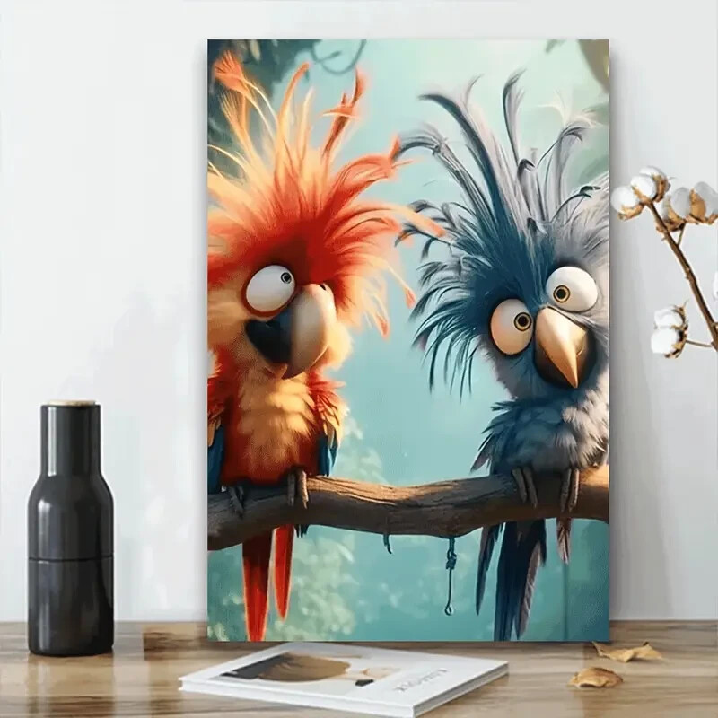 couple birds Wall Art  Canvas Unframed/Framed