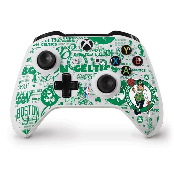 NBA Boston Celtics Xbox One S Controller Skin - Boston Celtics Historic Blast