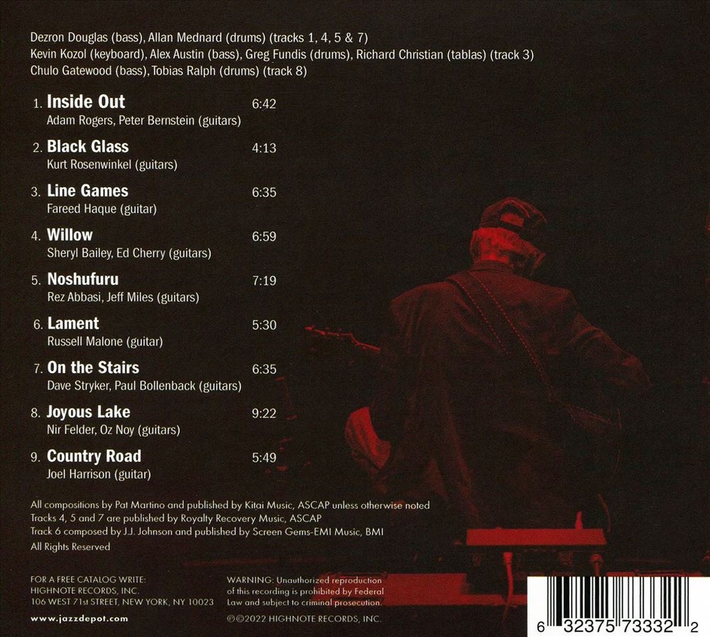 Various Artists Alternative Guitar Summit: Honoring Pat Martino, Vol. 1 New Cd
