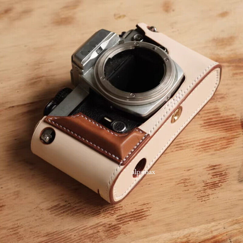 Genuine Leather Camera Half Case Bag Cover Suitable for Nikon FE FM FE2 FM2 FM3a
