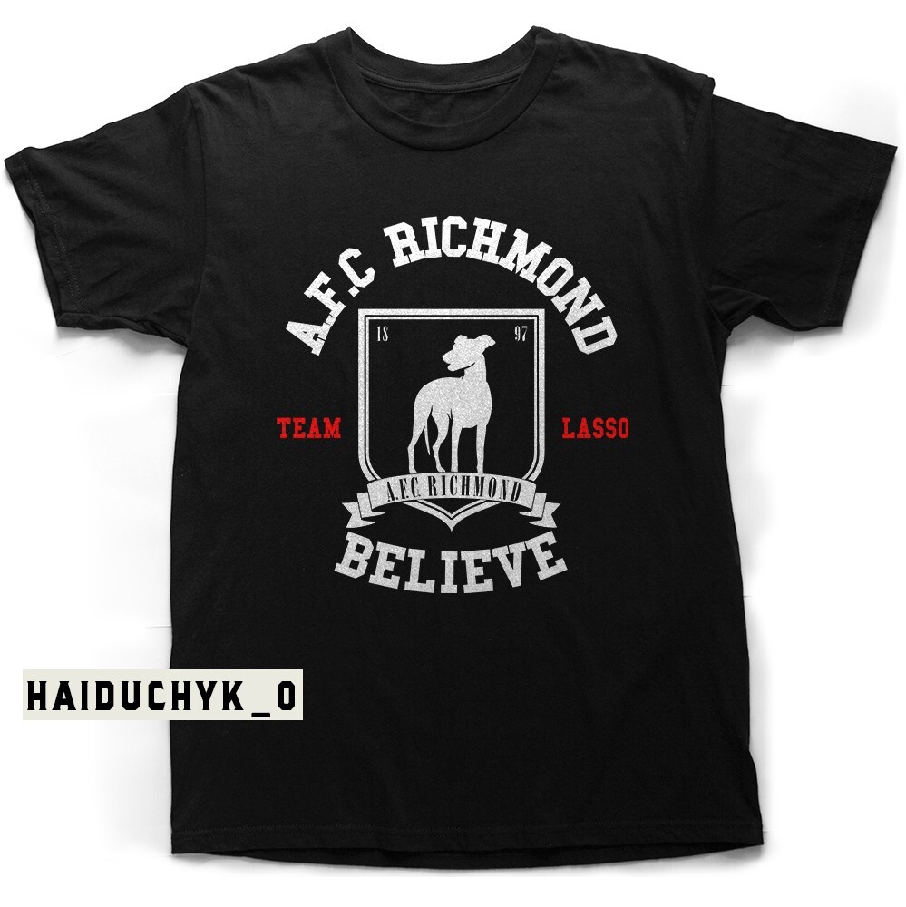 NEW! Ted Lasso AFC Richmond Unisex Black T-shirt Size S-5XL
