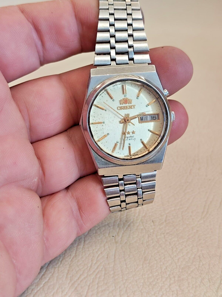 Orient Crystal 3 Stars vintage Automatic 21 jewels Japan watch