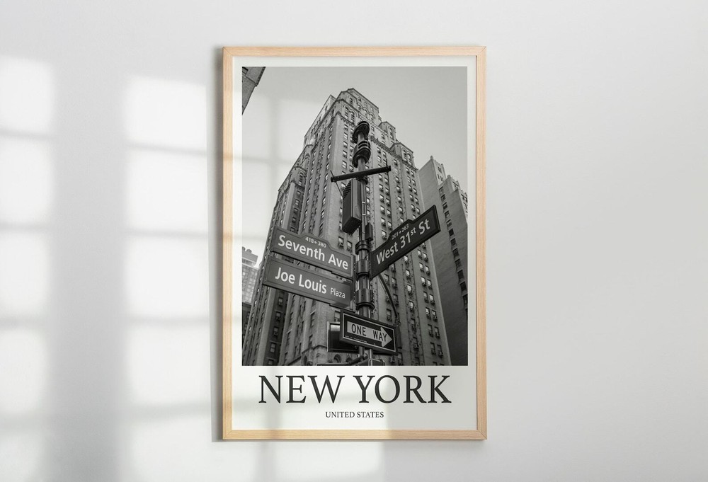 New York Sign Photo Print Of New York Travel Photo Hanging Decor Photo Travel