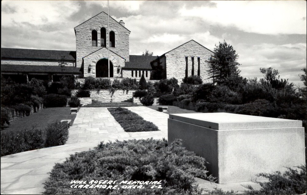 Will Rogers Memorial Claremore Oklahoma OK RPPC EKC 1940s
