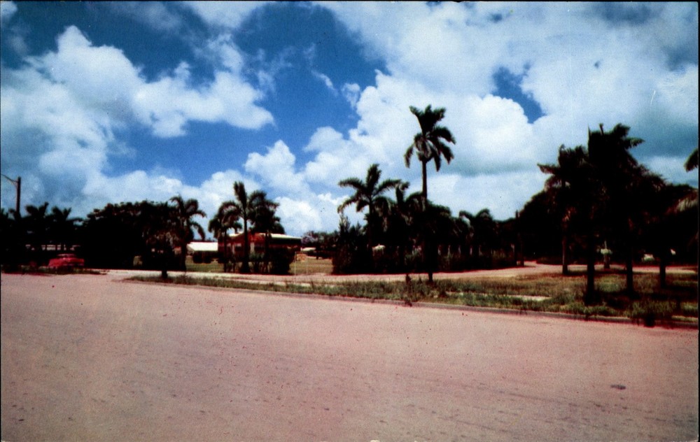 Plaza de Espana ~ Agana Guam ~ 1970s vintage postcard