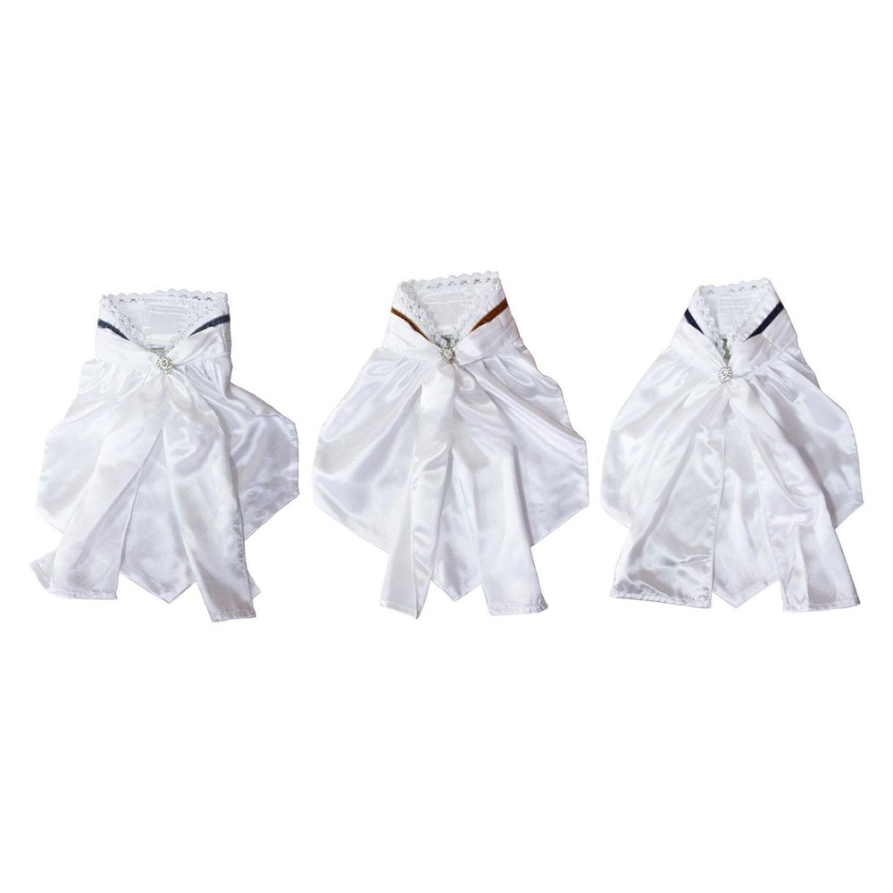 Elegant Equestrian Suit Collar with Pin Lightweight Bow Tie High Neck