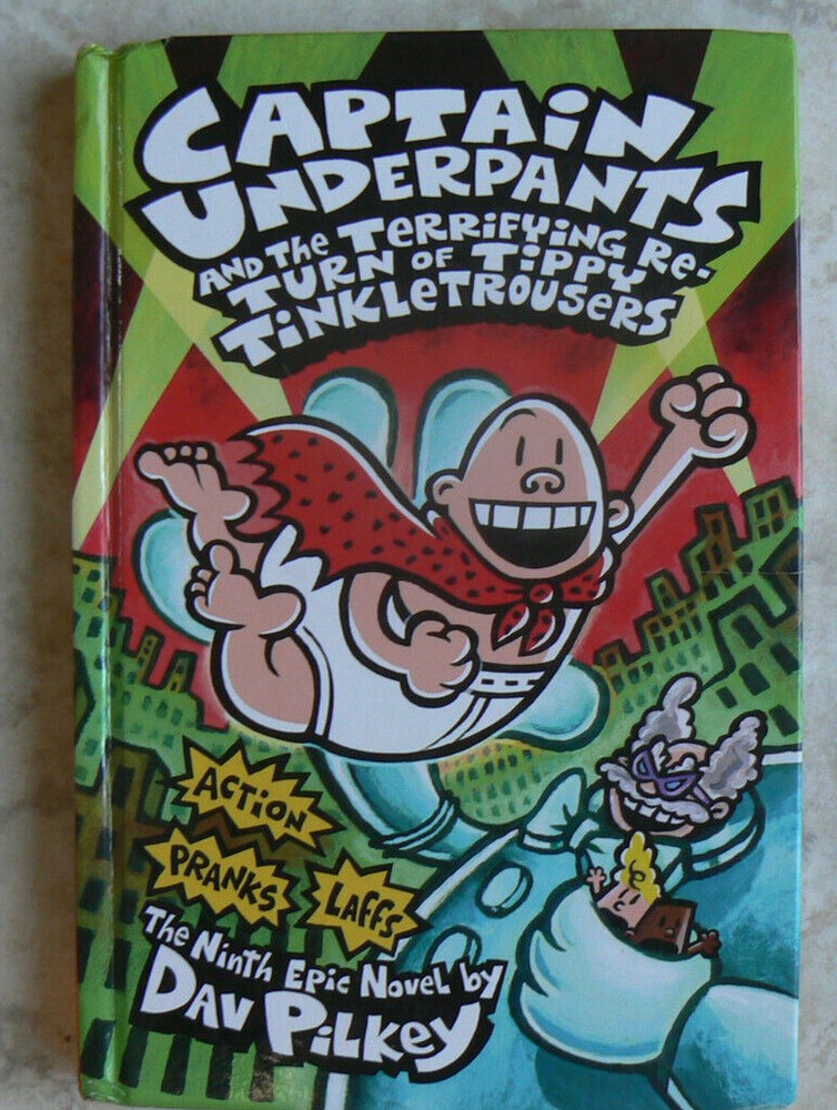 Captain Underpants&Terrifying Return Tippy Tinkletrousers,Dav Pilkey,comics#9 HC