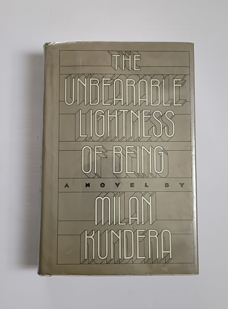 Unbearable Lightness of Being MILAN KUNDERA 1984 Hardcover Ex Library Copy