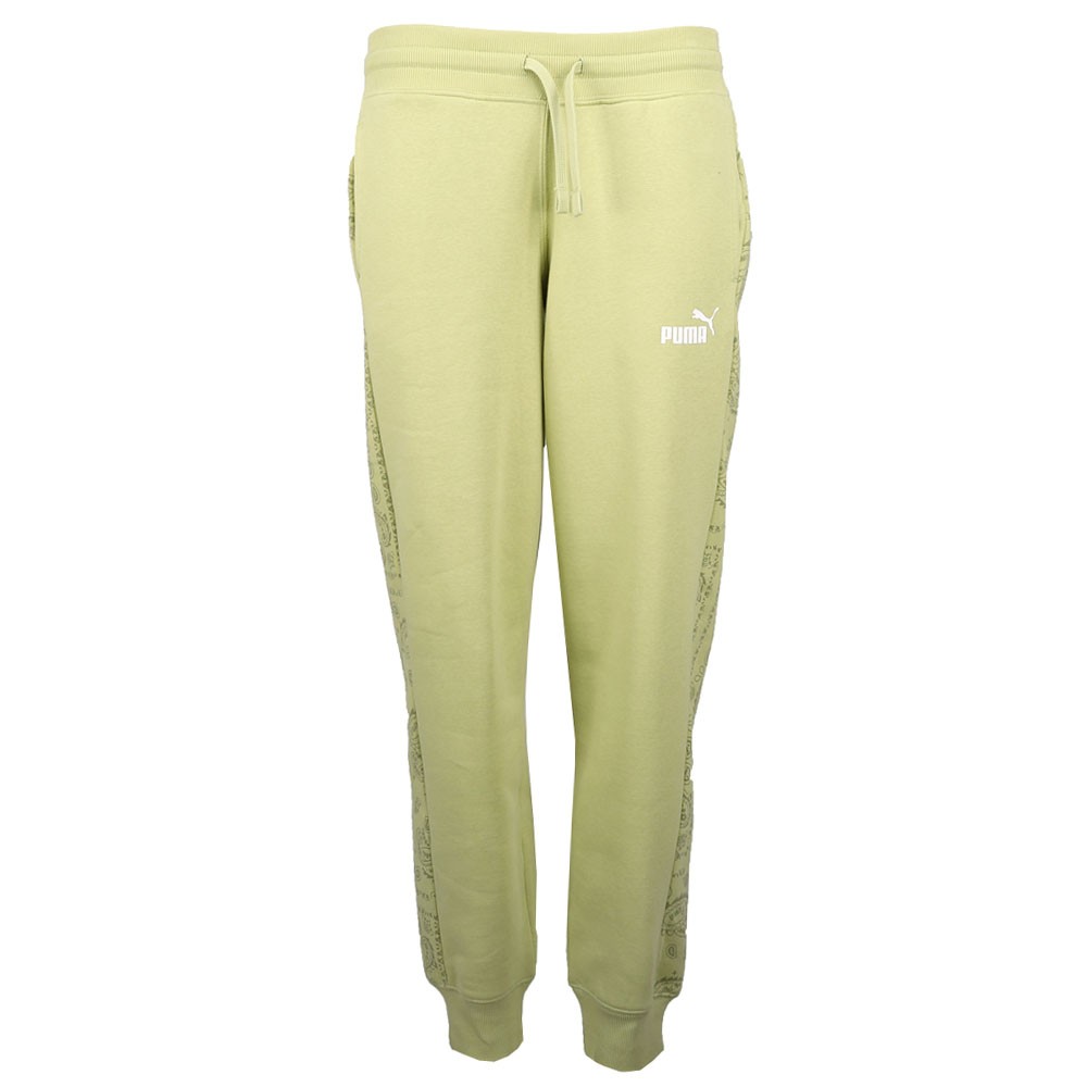 Puma Womens Green Paisley Print Athletic Casual Pants