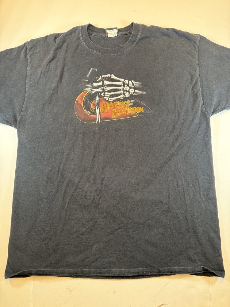 Harley Davidson Los Cabo's Mexico T Shirt 2XL Black Skull Graphic Cabo San Lucas
