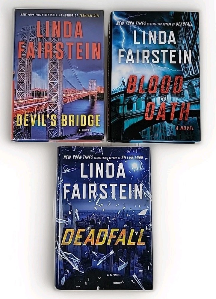 Linda Fairstein Lot of 3 Devil's Bridge/Deadfall/Blood Oath Alexandra Cooper HC